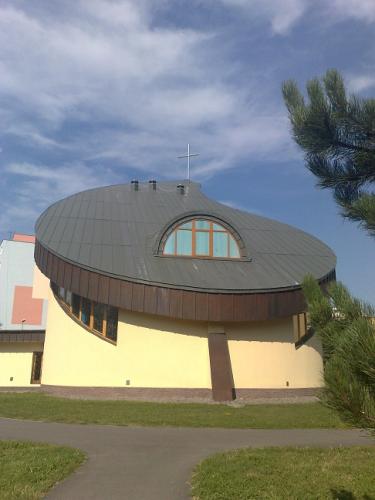 titánzinková strecha - kostol Prievidza